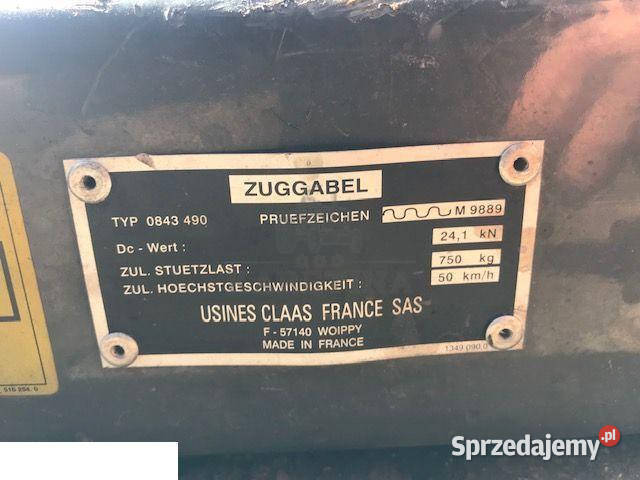 Claas Variant Zaczep PRZYCZEPA Pozostałe wielkopolskie Jastrzębniki