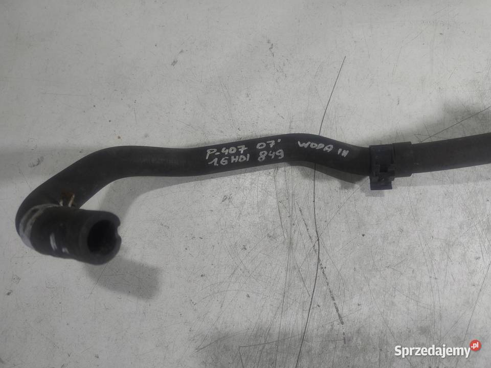 WĄŻ RURA WODY PEUGEOT 407 16 HDI osobowe