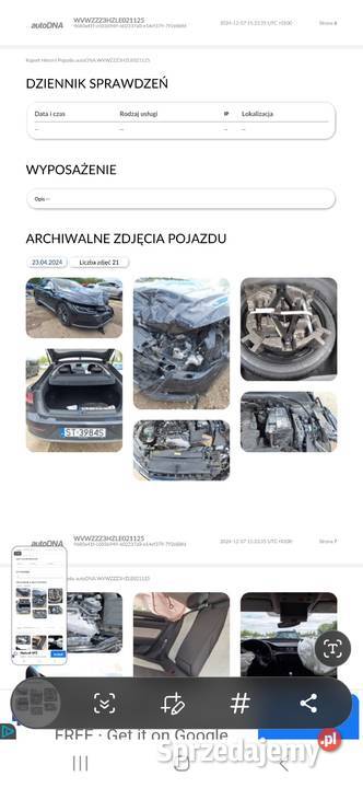 Volkswagen Arteon powypadkowy Rok produkcji 2020 Motoryzacja