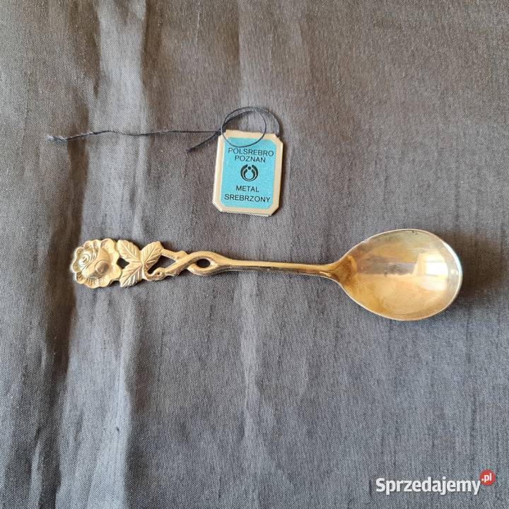 Łyżeczka z metalu srebrzonego Warszawa