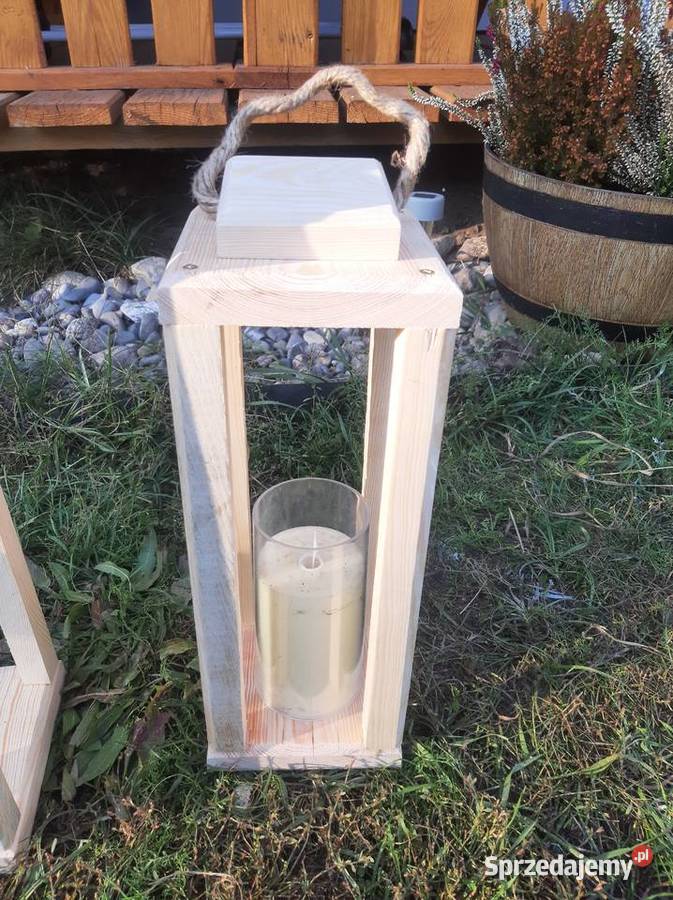 Lampion drewniany impregnowany drewnochronem Sarnaki