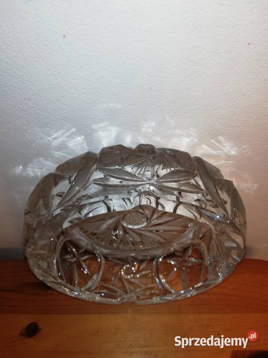 Stara kryształowa popielnica lata 70te XX w mazowieckie Warszawa