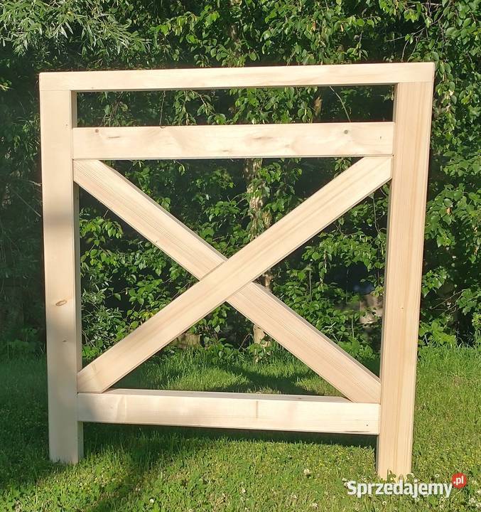 Barierki zewnętrzne drewniane Kraków