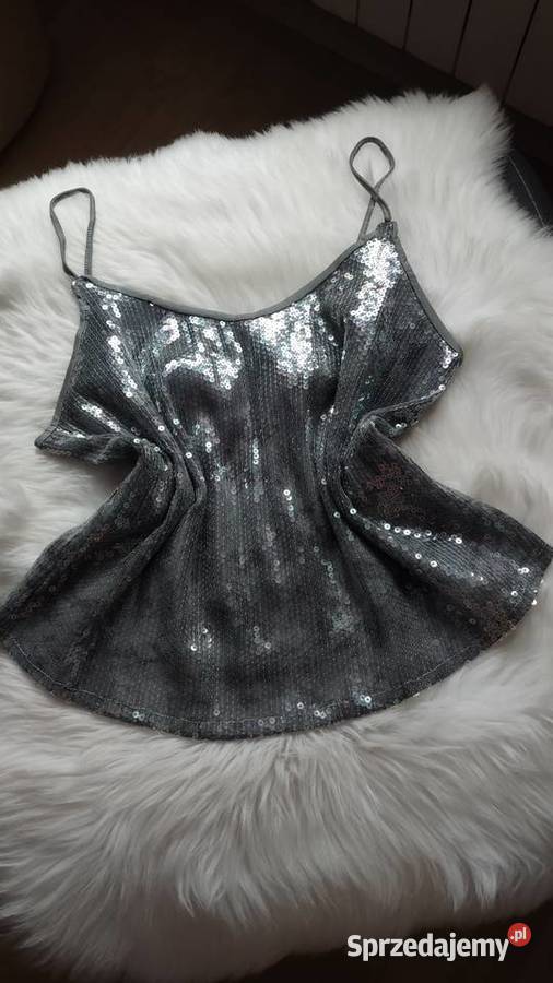Błyszczący top z cekinami Mohito L