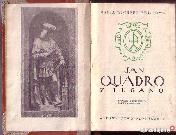 8510 JAN QUADRO Z LUGANO OPOWIEŚĆ O BUDOWNICZYM Czyrna sprzedam
