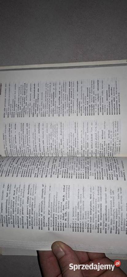 Mały Słownik Techniczny AngielskoPolski WNT 1986 Antykwariat Łęczyca sprzedam