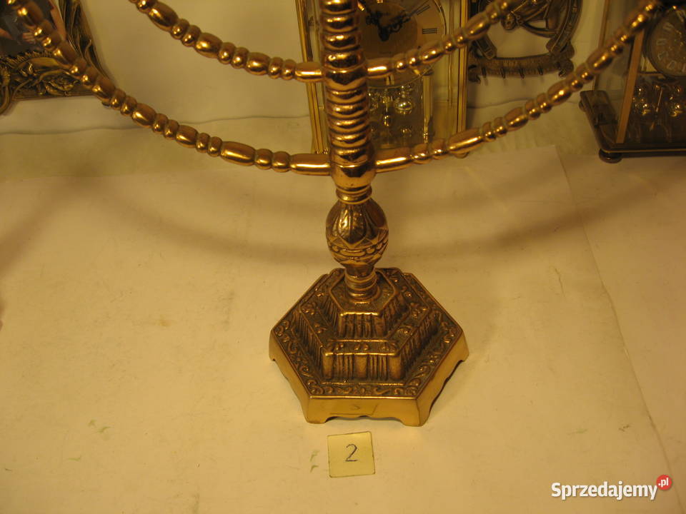 Mosiężny świecznik menora Mosiądz Kolekcja Pozostałe