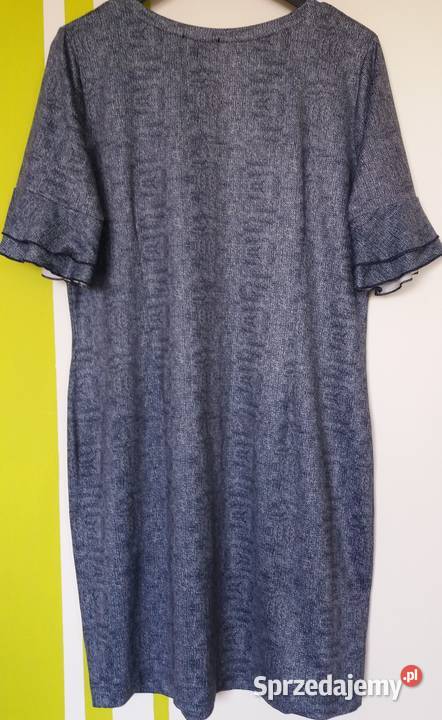 L Wygodna sukienka z motywem kwiatowym Butik kolorowy Gliwice