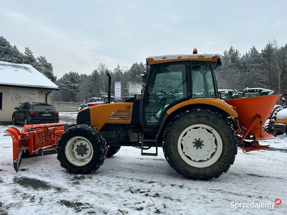 Renault Cergos 330 Tuz Pług do śniegu piaskarka Rewers mechaniczny Laskowiec sprzedam