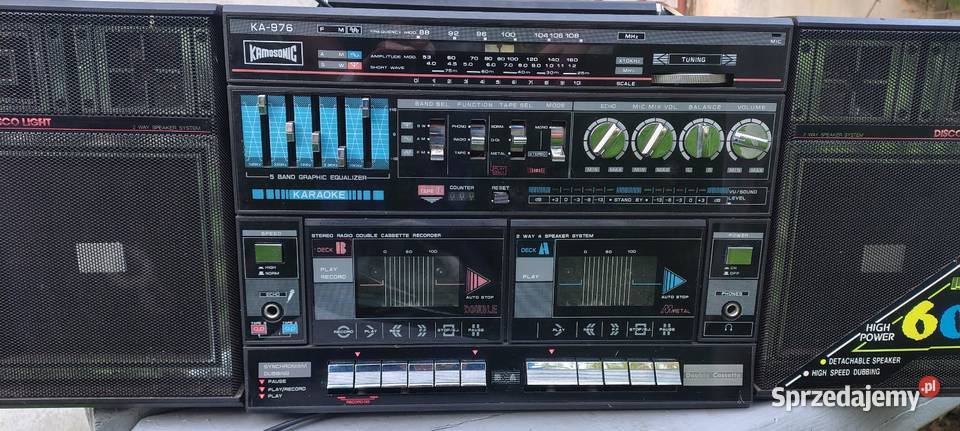 BOOMBOX RADIO KAMASONIC KA976 100SPRAWNY SONY Świdnica sprzedam