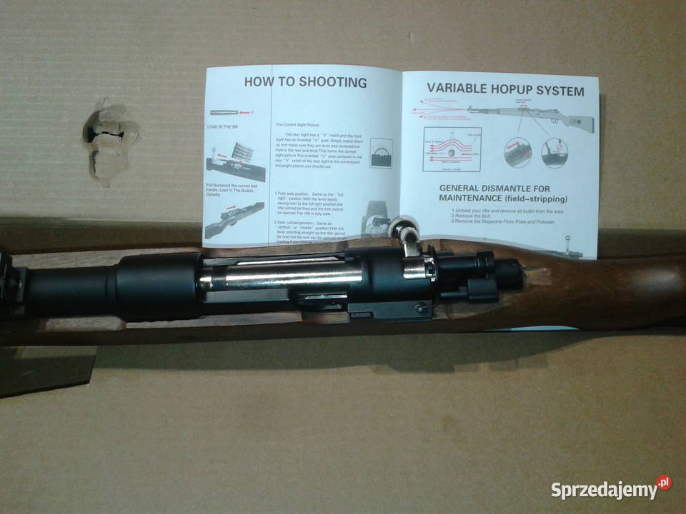 Replika ASG Mauser 98K sprężynowygwarancja Kolekcje Skiereszewo sprzedam