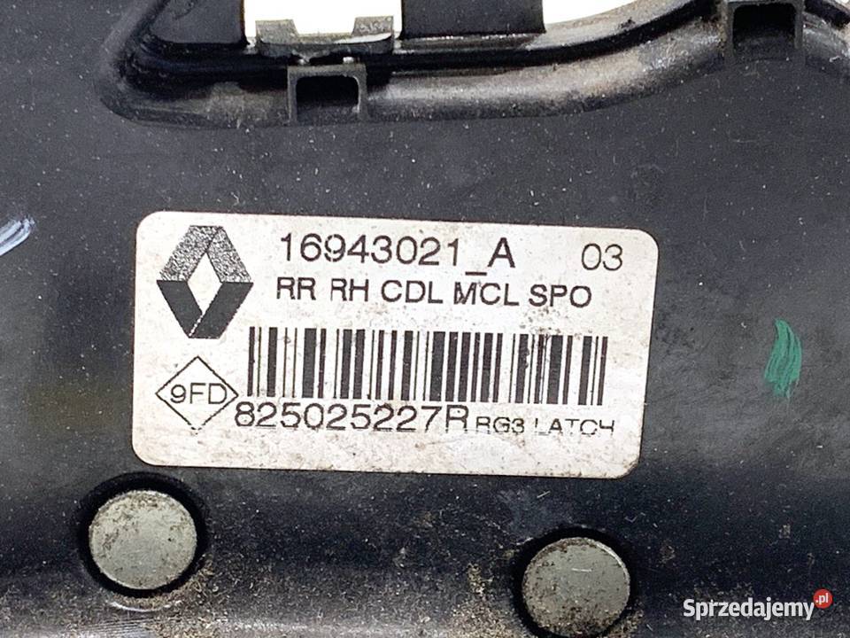 ZAMEK DRZWI PRAWY TYŁ RENAULT MEGANE IV Kombi osobowe