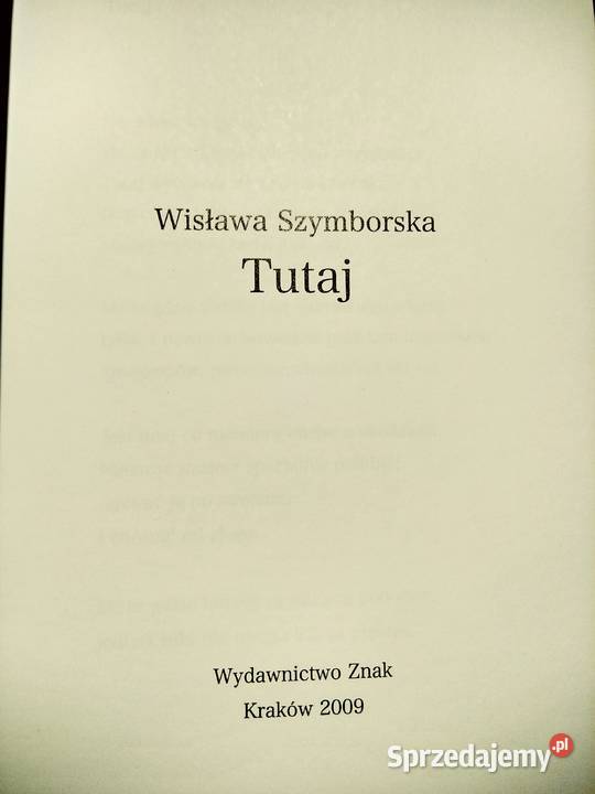 Szymborska Twój wiersze prezenty Bródno