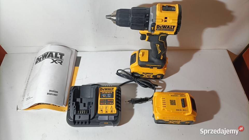 Wiertarkowkrętarka Dewalt DCD100YP2T ZESTAW Katowice sprzedam