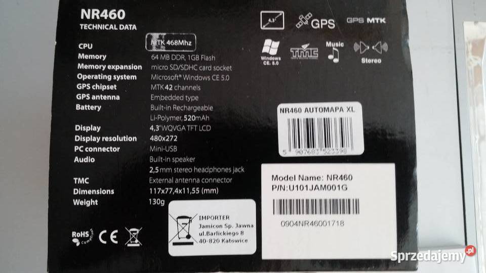 Nawigacja NAVROAD pełen zestaw wysyłka Białystok sprzedam