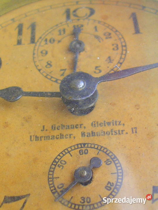 przedwojenny 35 GLIWICE zegarek budzik GLEIWITZ