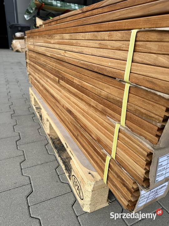 DESKA TARASOWA EGZOTYCZNA TEAK 20X120MM Dom i Ogród Prusice