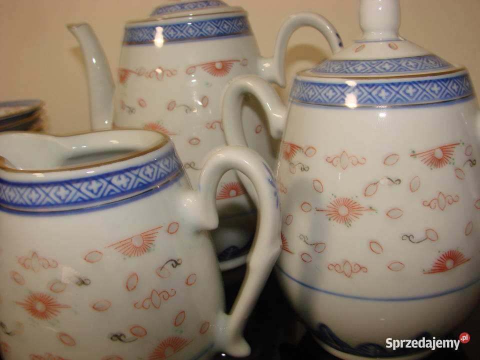 serwis kawowo herbaciany porcelana ryżowa pomorskie Pruszcz Gdański
