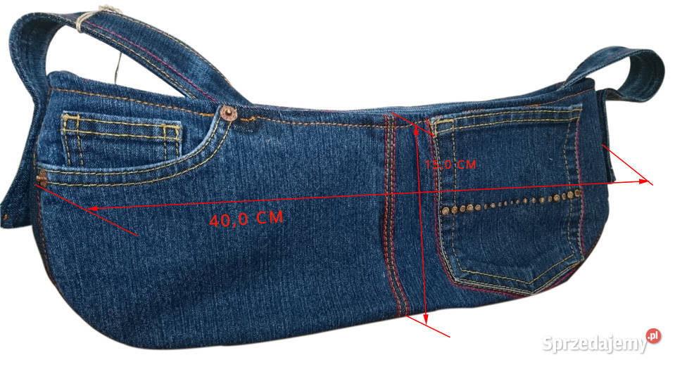 Torebka na ramię codzienna mała pojemna jeans Torby i torebki małopolskie Kraków