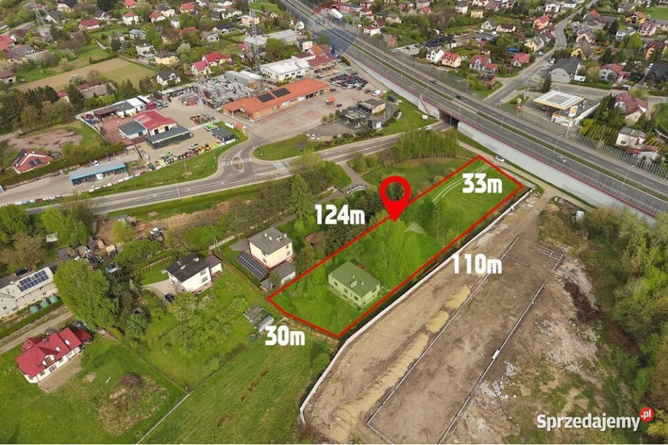 Inwestycyjne 3590m2 głównej drodze Komorowic Bielsko-Biała sprzedam