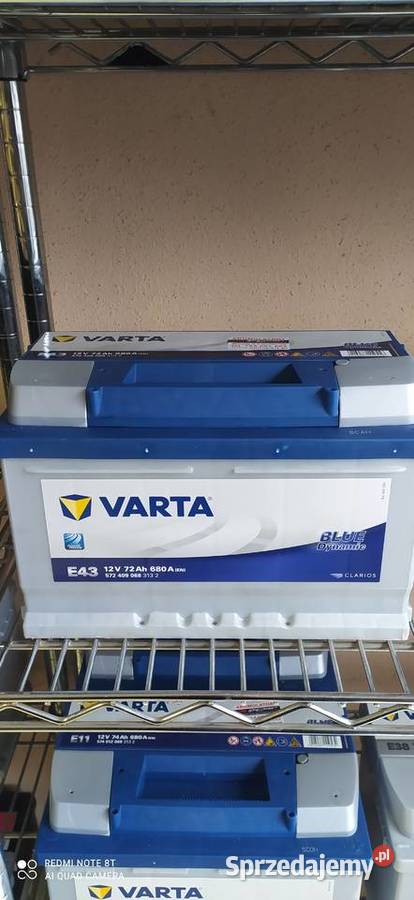 Akumulator VARTA Blue Dynamic E43 72Ah 680A EN Układ elektryczny Warszawa