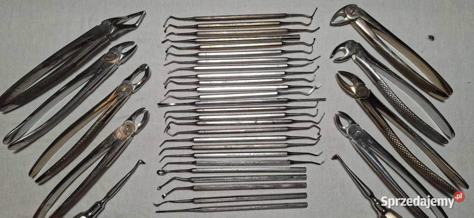 Narzędzia Stomatologiczne z 1985 roku komplet Zielona Góra