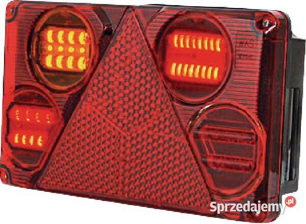 Lampa tylna zespolona LED lewa prostokątna 1224V Kamionna