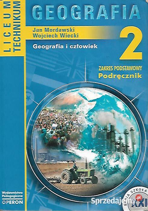 geografia i człowiek J Mordawski W Wiecki tradycyjny podręcznik Podręczniki Puławy