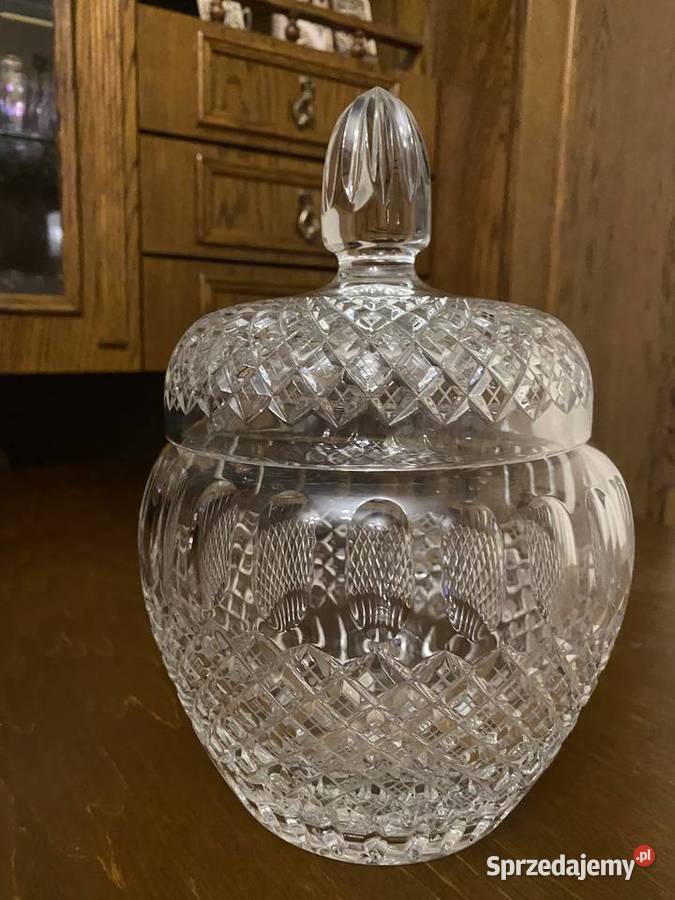 Kryształ z PRL Duża Bomboniera Stargard