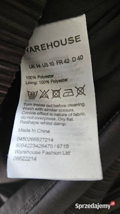 Warehouse cudną sukienka rozmiar L 40 Długość Maxi