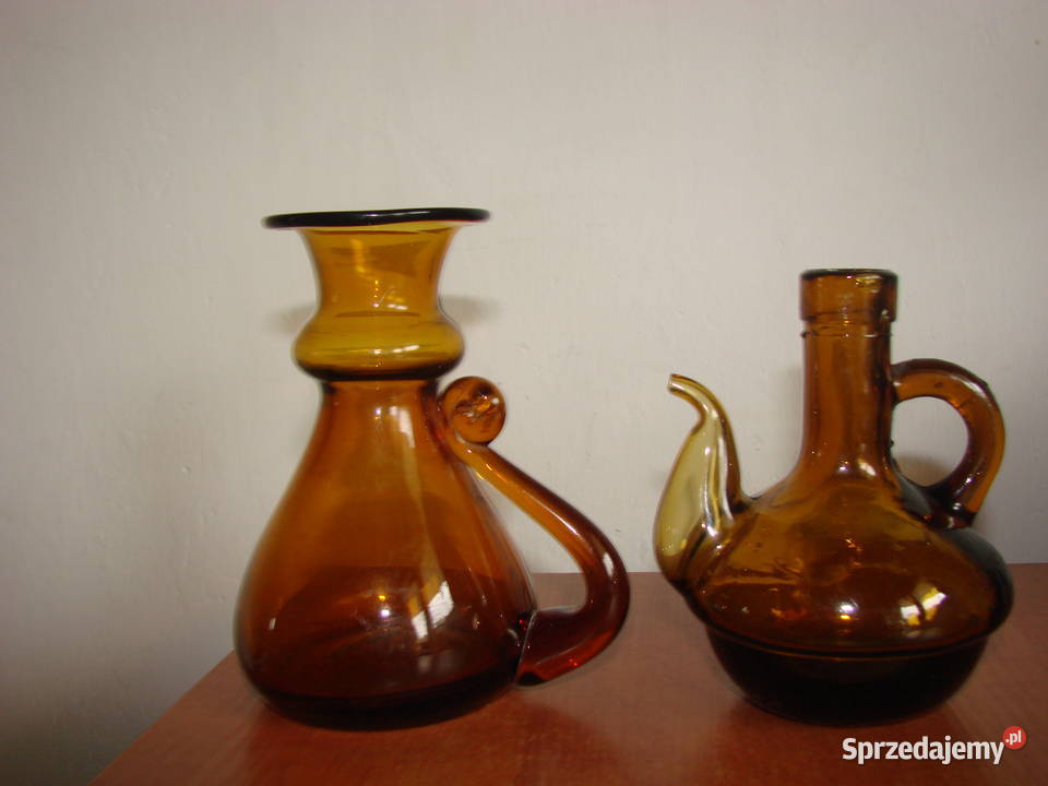 dzbanek szkło barwione Pruszcz Gdański