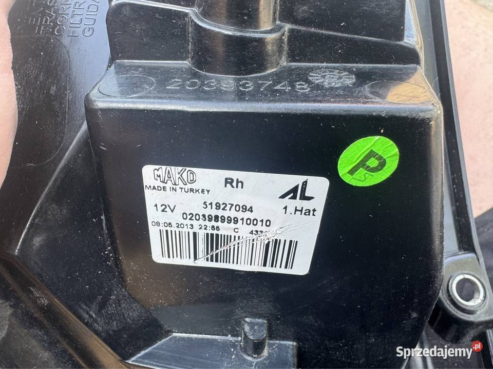 Lampa tył prawa fiat grandę Punto evo 51927094 Lampy tylne Sieraków