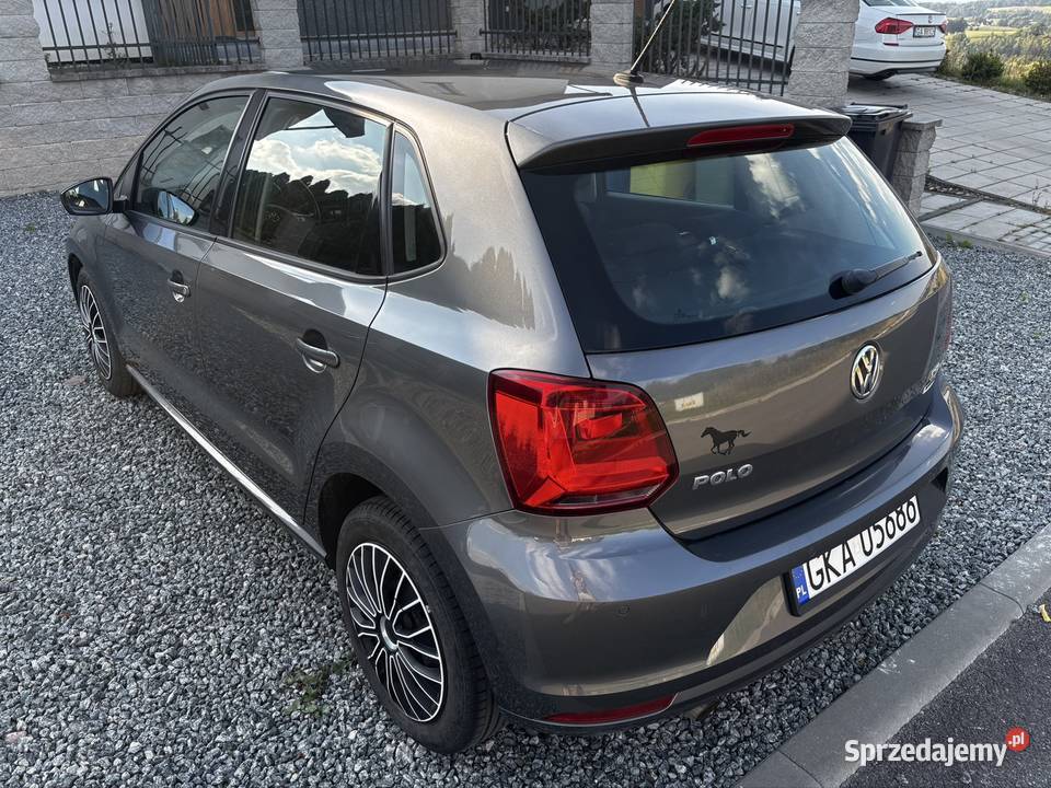 VW Polo r2015 Salon Polska pierwszy właściciel grafitowy Sierakowice