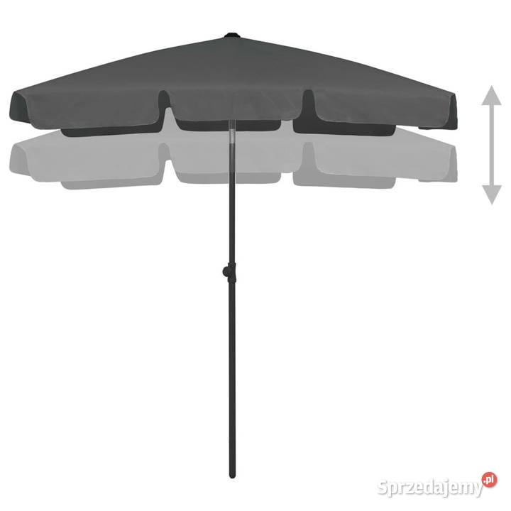 vidaXL Parasol plażowy antracytowy 180x120 Ogród Warszawa sprzedam