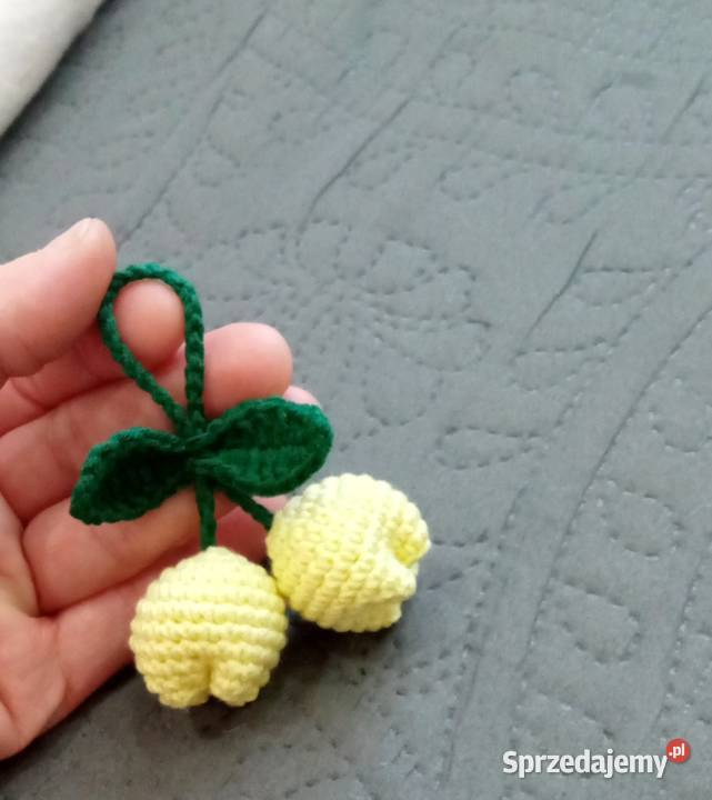 WYPRZEDAŻ tulipanki wykonane na szydełku brelok Łask