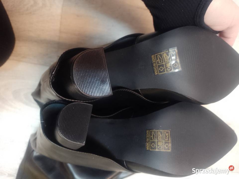 39 Ekskluzywne czarne Kozaki kowbojki wieczorowe Kraków sprzedam