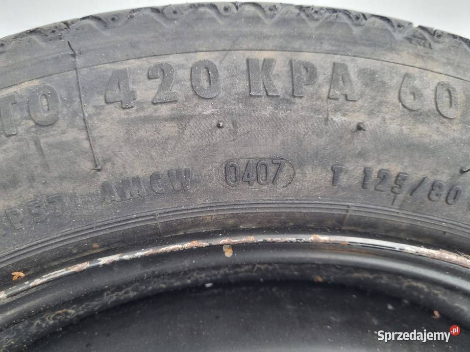 KOŁO DOJAZDOWE Alfa Romeo 159 dojazdówka 12580 sprzedam