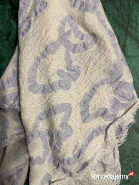 Chusta apaszka damska biało niebieska we wzory Częstochowa