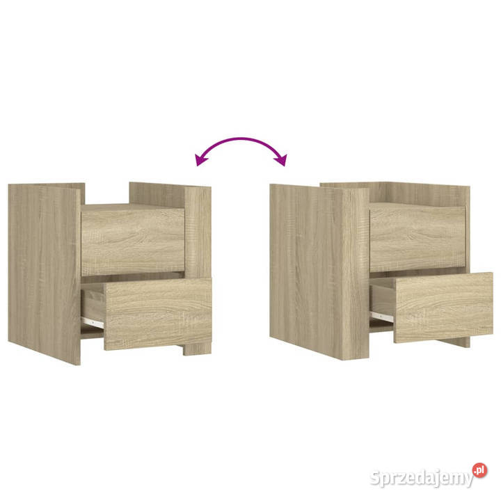 Szafka nocna dąb sonoma 45x50x50 materiał mazowieckie