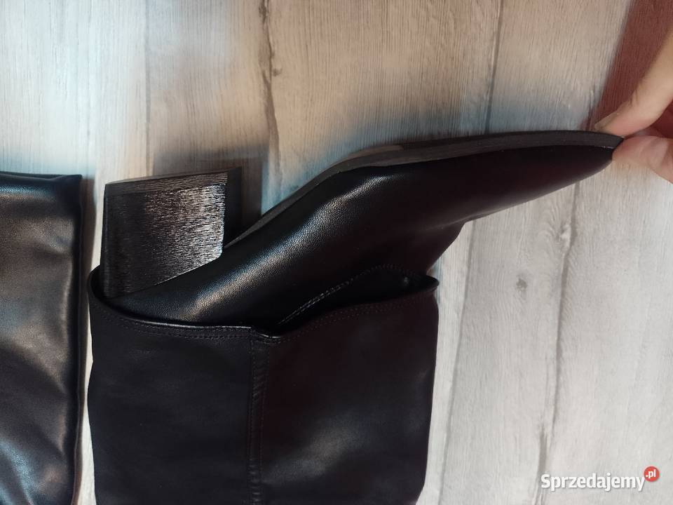 4142 Czarne Mega wygodne kozaki kowbojki inna małopolskie Kraków