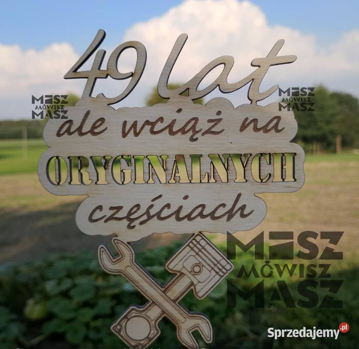 Topper na tort urodziny na oryginalnych Rękodzieło Racot