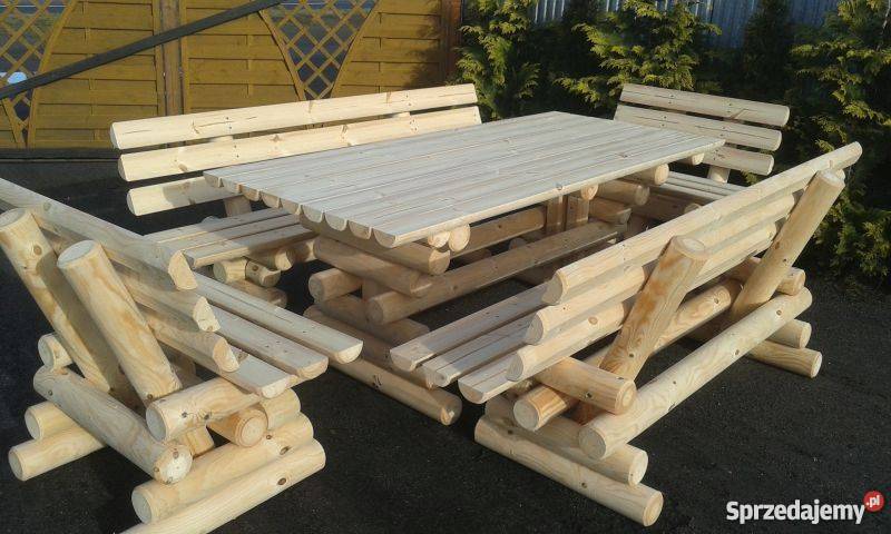 Meble ogrodowe barowe drewniane z Chojnice