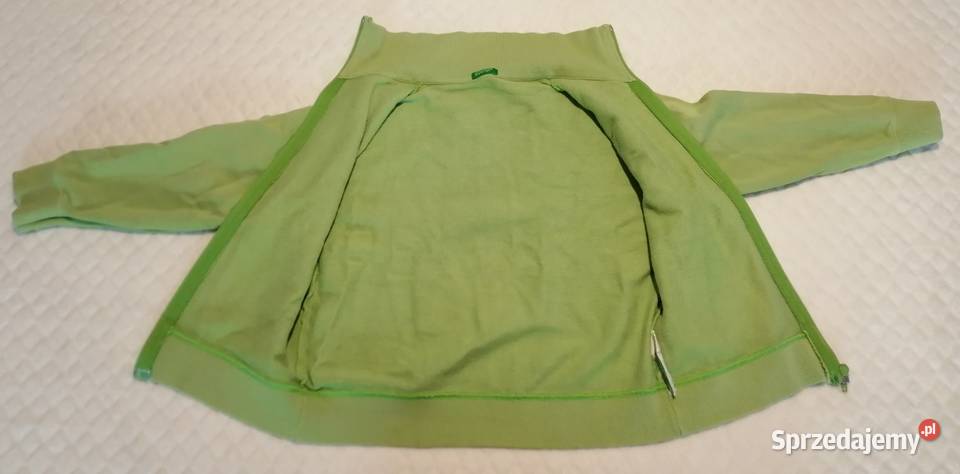 Rozpinany golf bluza długi rękaw zielona 120 Czeladź