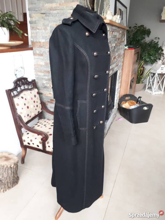 Eklskluzywny płaszcz jennifer lopez czarny Pruszków