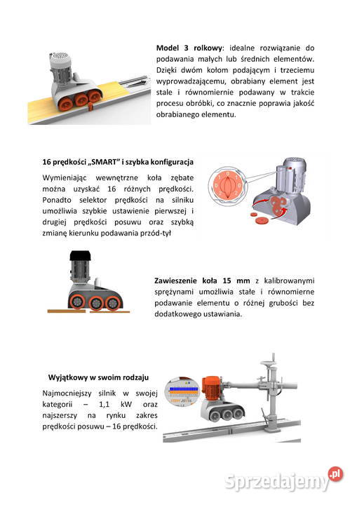 Posuw do frezarki Maggi Steff 20316 Naprawa
