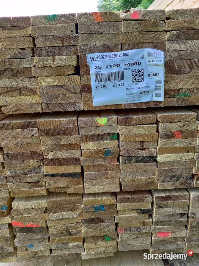 Legarkantówka impregnowana ciśnieniowo pomorskie Czapielsk