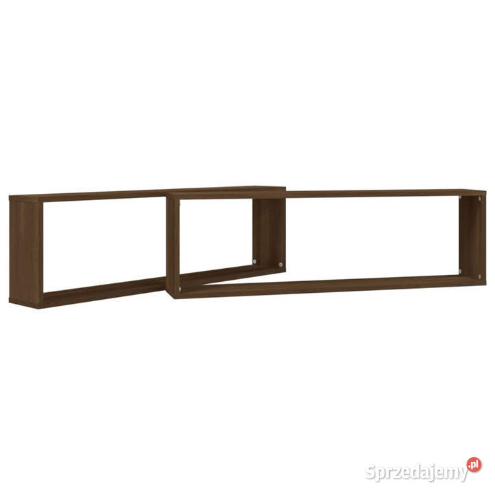Półki ścienne 2 brązowy dąb 100x15x30 WM815912 Warszawa sprzedam