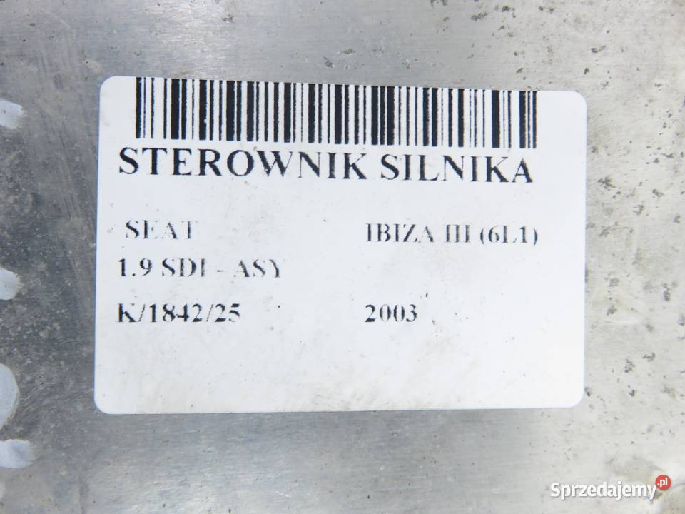 STEROWNIK SEAT IBIZA III 6L1 19 SDI ASY sprzedam