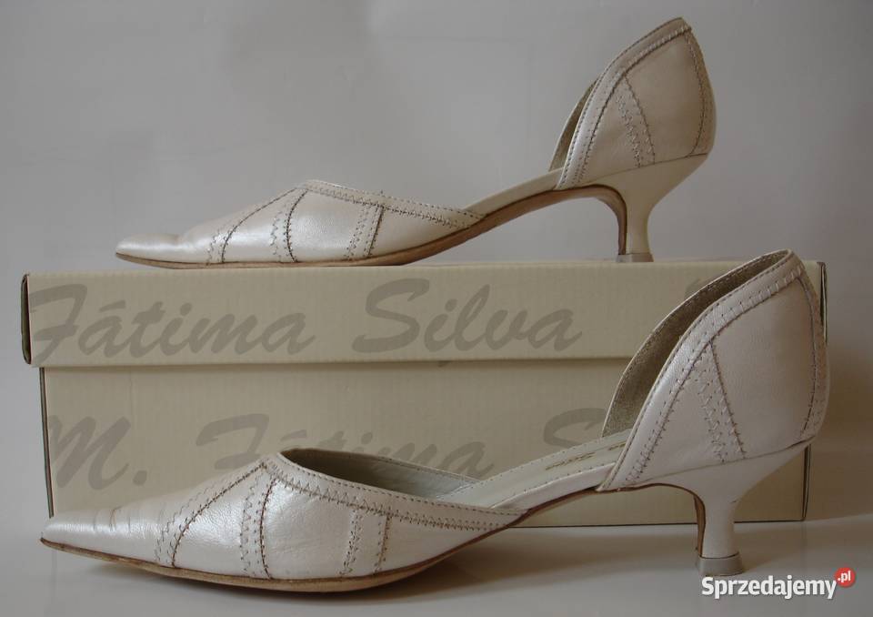 MFatima Silva 36 kremowo białe szpilki
