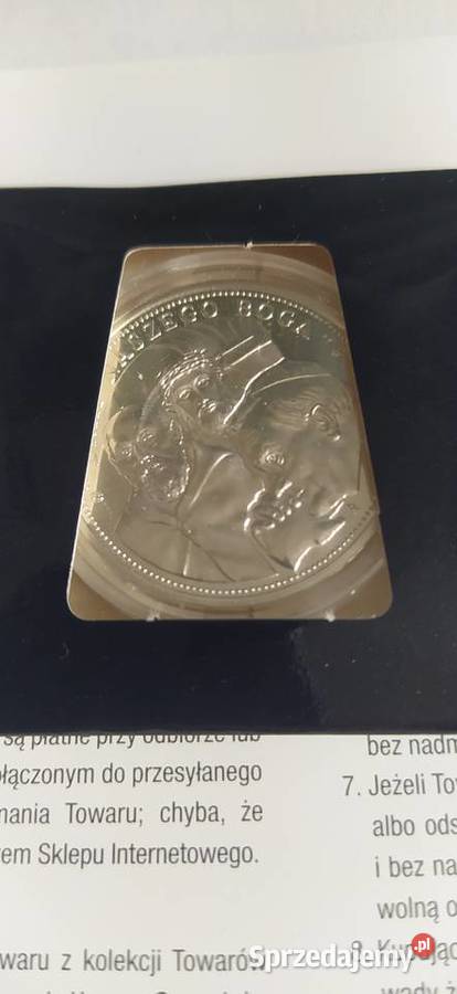 Jan Paweł II Brat naszego Boga medal ze srebra Wrocław